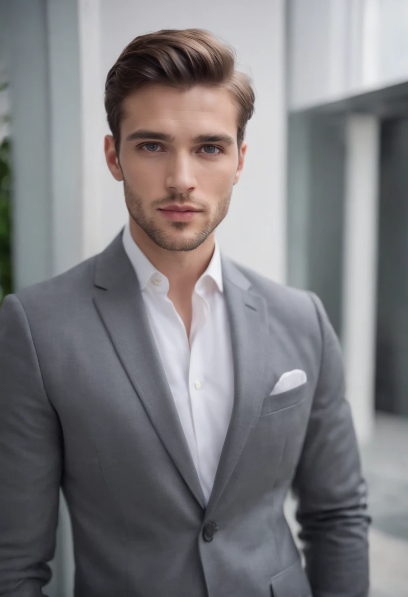 attractive 26 year old man in Hugo boss business suit , Belle barbe ...