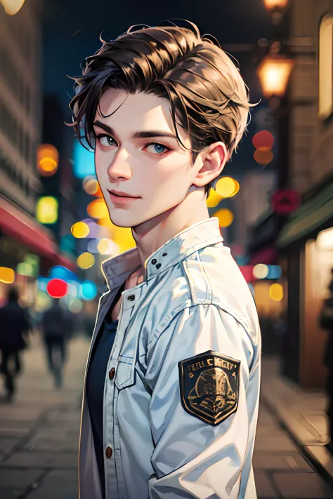 (absurdres, highres, A highly detailed, hdr), 巨作, Best Quality, 1boy, handsome, short hair hair, Delicate eye and detailed face,...