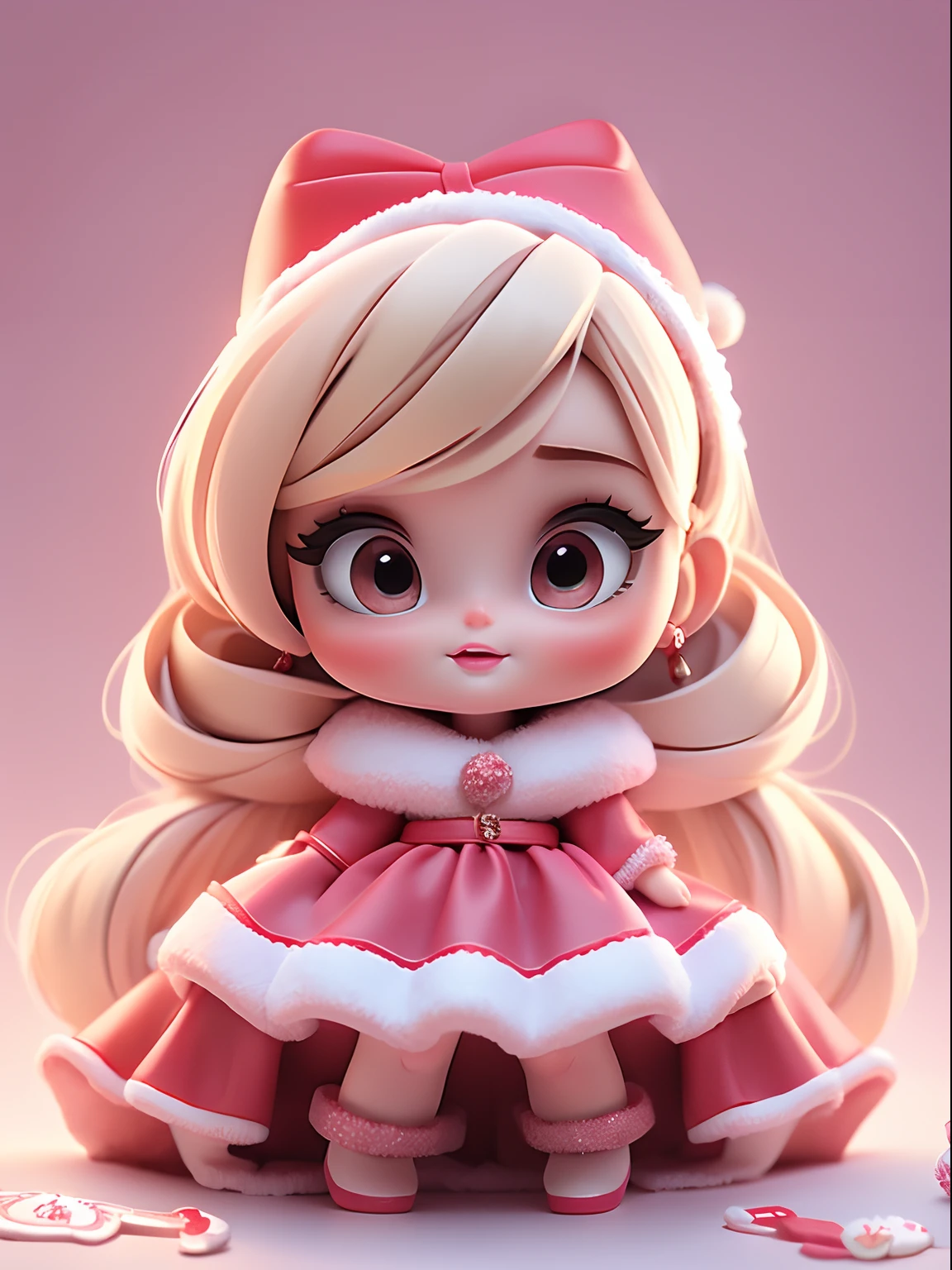 Süßes Chibi-Weihnachts-Baby-Mädchen, Weihnachtsthema, Linda, Barbie