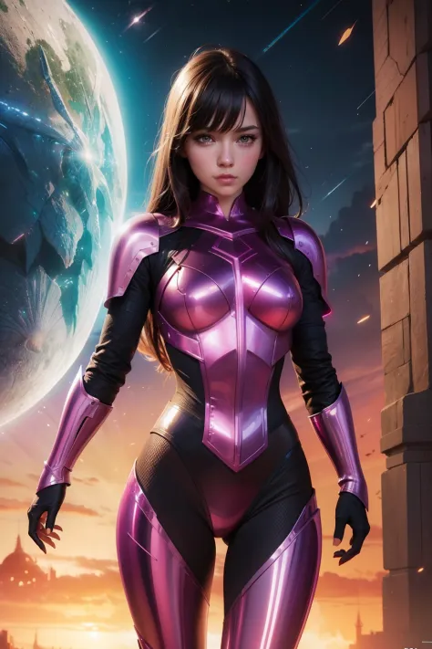 girl in organic armor, fantasy, smooth, art by Stanley Artgerm (((synthwave:1)))