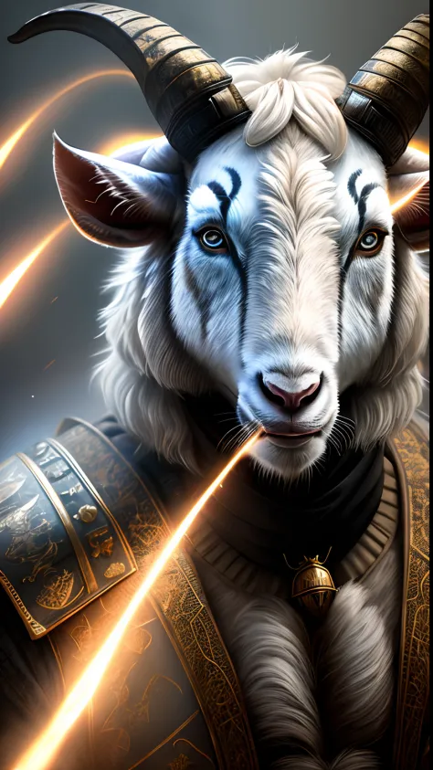 animalrizz   ((goat)) 10, masterpiece, highres, absurd,photorealistic portrait, parley_armature, tiger in armor ,wear parley_arm...