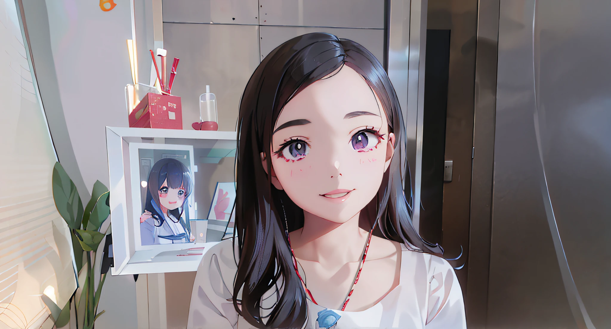 There was a woman smiling, wan adorable korean face, 4 k'' ], 4K], Gorgeous young Korean woman, Korean girl, jaeyeon nam, beautiful Korean women, Ruan cute vtuber, young cute wan asian face, 8K Artgerm bokeh, young lovely Korean faces, face with artgram