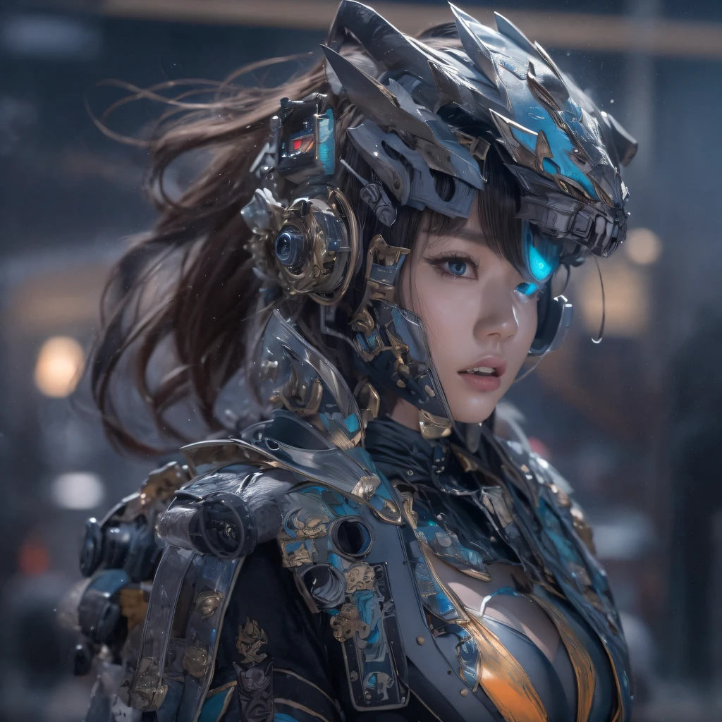 Mecha Weiblich CG Riese Geheimes Reich，Asiatische Frau posiert in farbenfroher futuristischer matter Rüstung, Realistisch secret mech girl rendering, detailliertes Gesicht eines asiatischen Mädchens, Realität in der geheimen Welt, Sanfte CG-Kunst, Realistisch. Cheng Yi, Realistisch secret style, Eine schöne geheime Darstellung, 8K-Porträt-Rendering, Rendern Sie Charakterkunst 8 K, Realistisch portrait of a mecha woman， （Linen batik scarf）， Wütende Kampfhaltung， Blick auf den Boden， Batik linen bandana， Geheimes Reich der Mecha-Weibchen（Abstrakter Propylenspritzer：1.2）， Dunkle Wolken Blitz Hintergrund，Ruinen（realistisch：1.4），Schwarze Haare，Mehl flattert，Teleobjektiv hoch， Eine hohe Auflösung， das Detail， RAW-Fotogr， Scharfes Re， Nikon D850 Film Stock Foto von Jefferies Lee 4 Kodak Portra 400 Kamera F1.6 Schüsse, Satte Farben, ultrarealistische, lebendige Texturen, dramatische Beleuchtung，8k Qualität, Mädchen，Hinterhöfe， Dunkle Wolken Blitz Hintergrund（realistisch：1.4），Schwarze Haare，Uncharted， RAW-Fotogr， Scharfes Re， Nikon D850 Film Stock Foto von Jefferies Lee 4 Kodak Portra 400 Kamera F1.6 Schüsse, Satte Farben, ultrarealistische, lebendige Texturen, Drama Lichtfilm CG-Agentur，Schlachtszene in einem tropischen Canyon、MECHA-FRAU、Fernsicht、intensive Kämpfe、hohe Detailliertheit、Masseterstück、Nicht für die Arbeit geeignet，Mecha Woman Doomsday Ruins（Uncharted）Erklimmen Sie die Straßen（Armageddon）Augen voller Wut，Ballte seine Fäuste