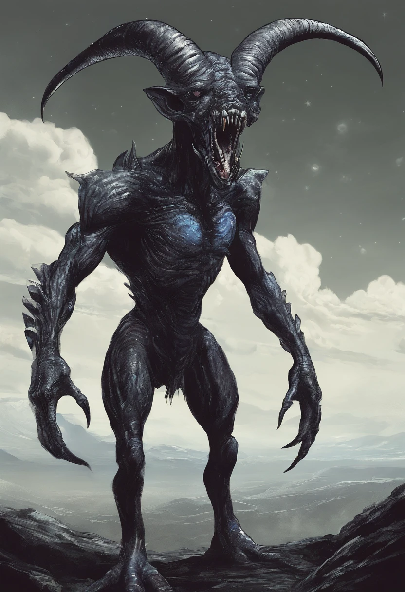 ugly monster, beast, demonic being, anime art style, creature - SeaArt AI