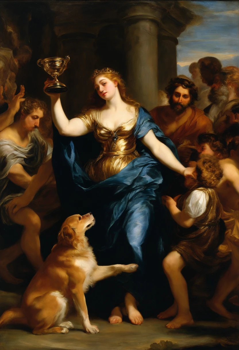 Circe Offering the Cup to Ulysses by Peter Paul Rubens - SeaArt AI