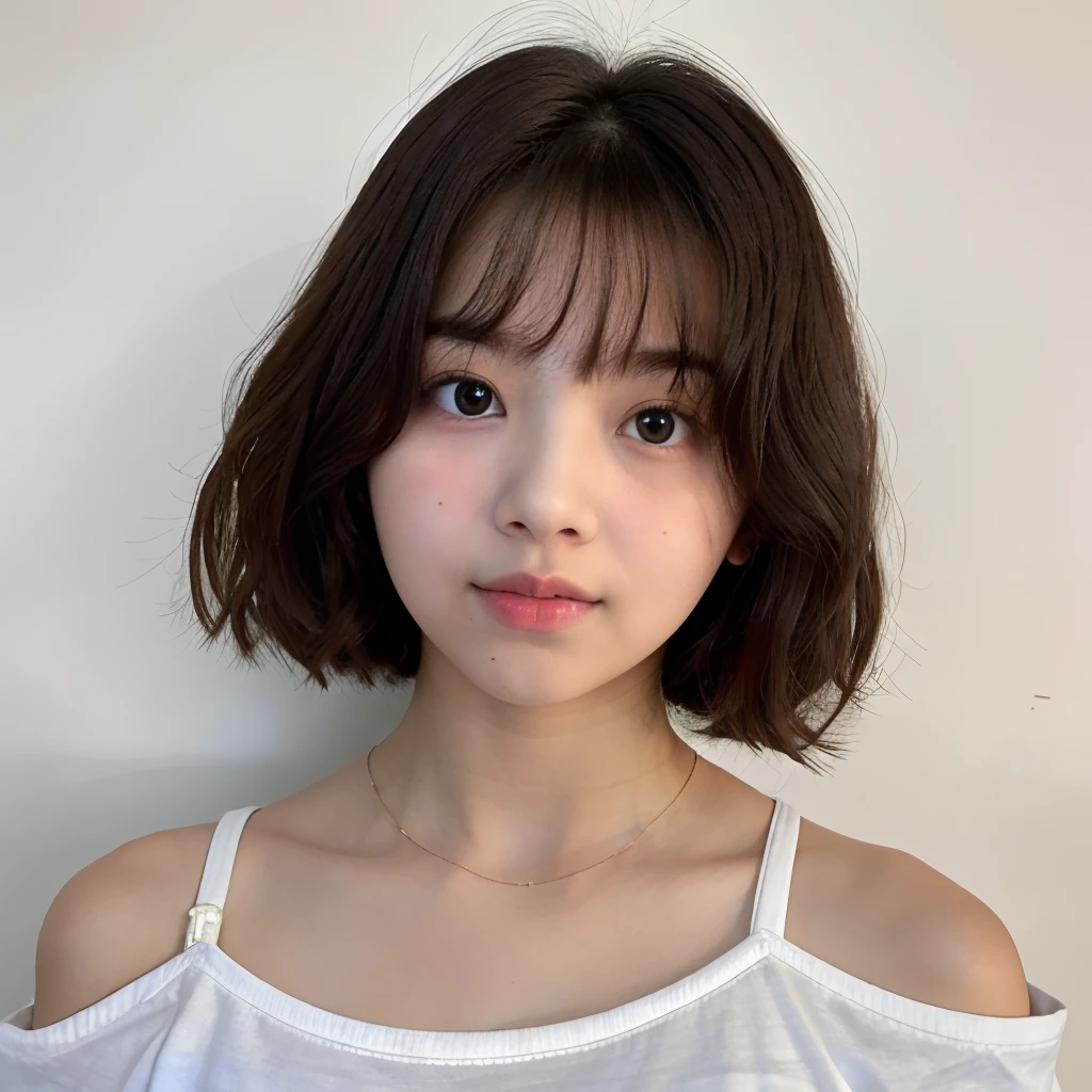 Teenage Girl,Abundant volume in the head, cute expression