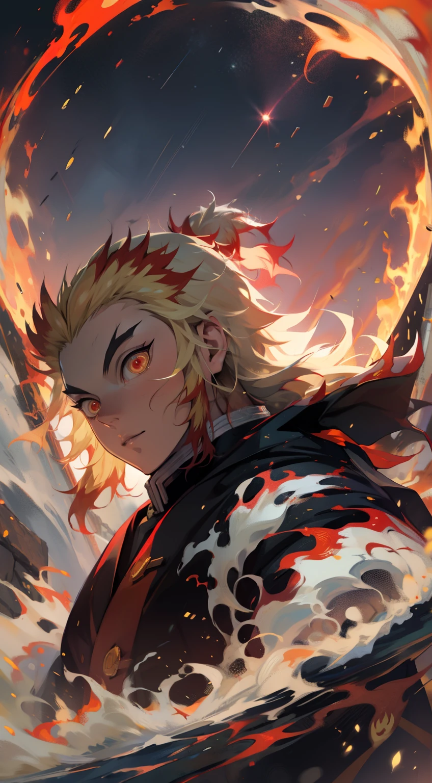 rengoku, demon slayer, hashira of flames