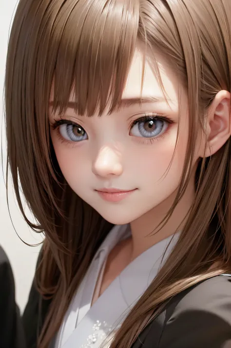 (top-quality、ighly detailed、8K、​masterpiece)、17 age、a beauty girl、brown haired、realisticeyes、real looking skin、small tits、(reall...