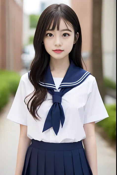1girl, solo, school_uniform, sailor_collar, serafuku, white_sailor_collar,