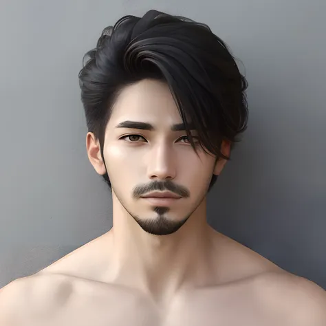 Arafed man with a beard and a mustache in a realistic pose - SeaArt AI