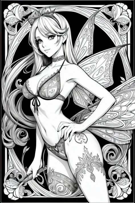 sexy fairy coloring pages