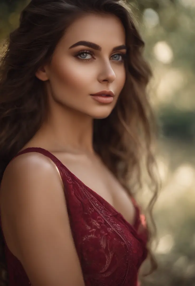 Arafed woman completely , fille sexy aux yeux bruns, ultra realist, Meticulously detailed, Portrait Sophie Mudd, cheveux bruns et grands yeux, selfie of a young woman, Dubai Eyes, Violet Myers, sans maquillage, maquillage naturel, looking straight at camer...