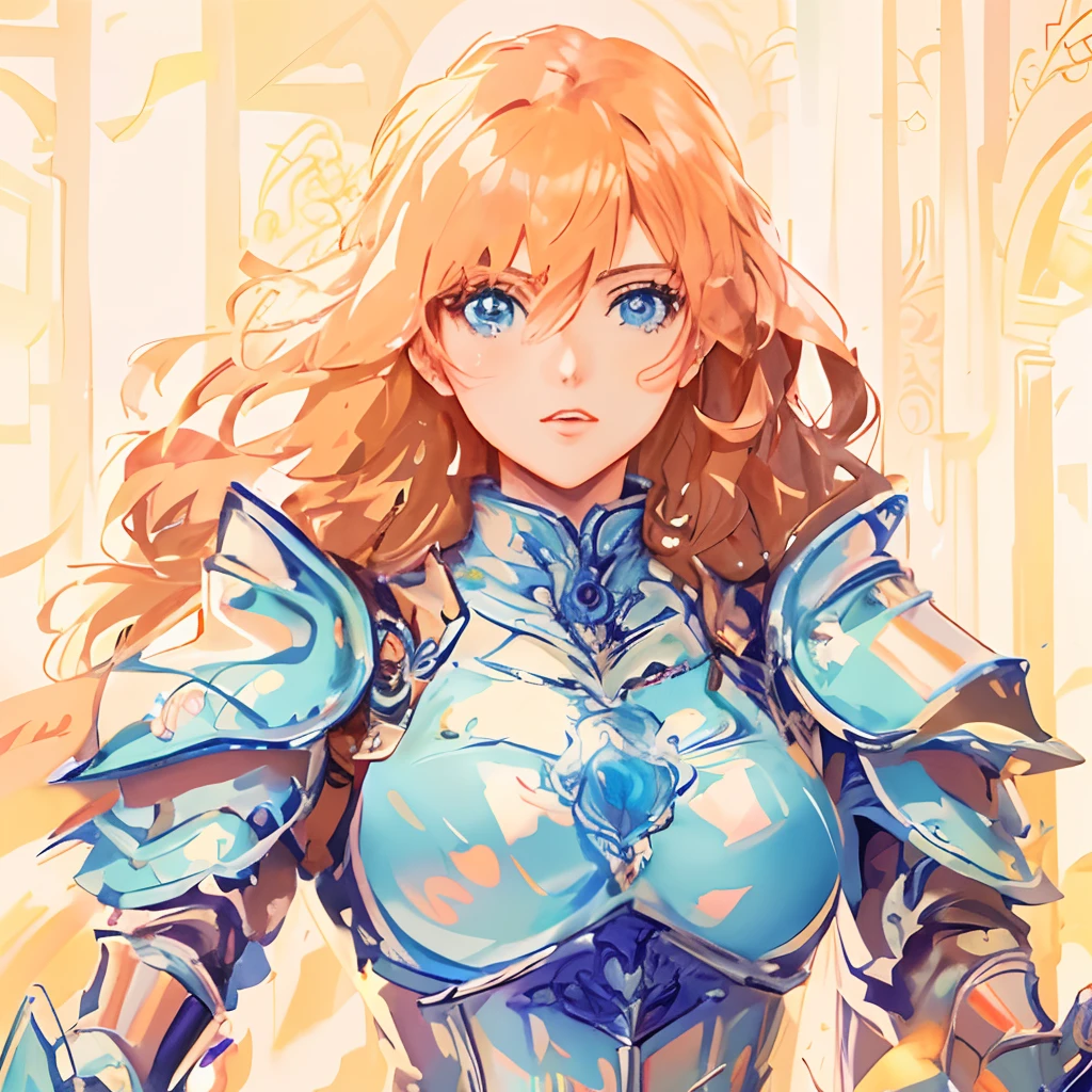 anime - image de style d&#39;une femme en armure avec une épée, portrait chevaliers de fille du zodiaque, art animé numérique détaillé, portrait de femme chevalier,  d&#39;armure, cushart krenz arte chave feminina, Portrait de la Paladin féminine, Magnifique paladin femelle, portrait d&#39;un héros féminin d&#39;anime, oeuvre officielle très détaillée, par Yang J., art clé détaillé de l&#39;anime, art animé détaillé