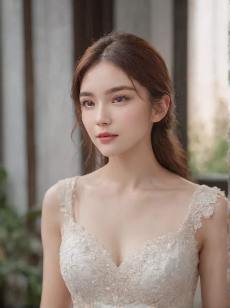 Highest quality, Outstanding details, Super high resolution, (Fidelity: 1.4), The best illustration, favor details, highly condensed 1girl, with a delicate and beautiful face, exquisite collarbone, Quality fishtail skirt, Shyness