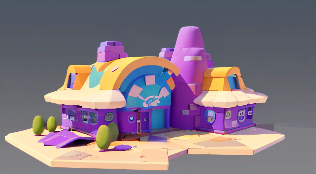 game architectural design,cartoony,cactus house,casual game style,cactus architecture,C4D,closeup cleavage,(best quality:1.2),super detailing,ultra-detailed,bokeh,vivid colors,sharp focus,physically-based rendering,professional,portraits,colorful,studio li...