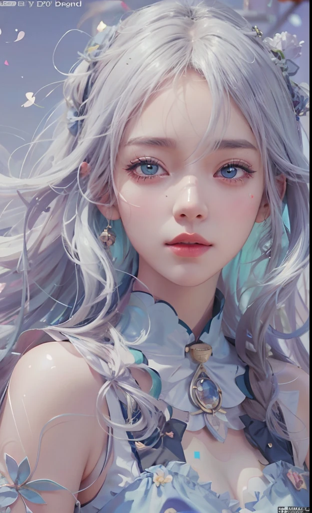 anime girl with cyan blue eyes and a flower crown, detailed digital anime art, beautiful anime portrait, detailed portrait of anime girl, stunning anime face portrait, digital anime art, guweiz on artstation pixiv, guweiz on pixiv artstation, digital anime illustration, a beautiful artwork illustration, beautiful anime artwork, digital art on pixiv, beautiful anime art