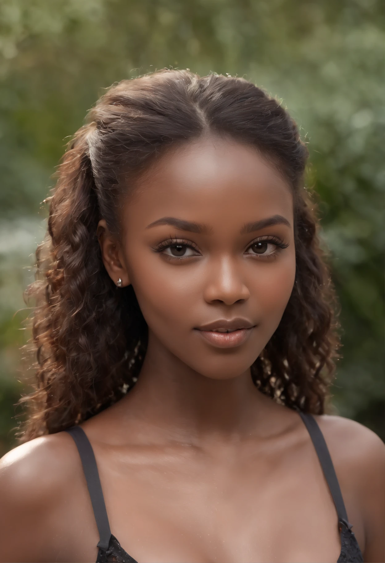 ((Dark African skin, Very deep ebony skin)), ((Its beauty is undeniable)), ((Excited cute face)), ((Perfect hazel eyes hyper detailed,)), ((pose mignonne)), , ((Seductive )), sexy, (( Tight mesh shirt, shorts courts sexy)), ((Smooth African hair long curly ponytail,)), (( peau)), ((debout, vue de face)), ((toucher ses propres jambes dans une pose sexy)), ((dehors, Ville publique)), Sharp Focus CGI, photoreallistic, High detail, Realstic, Masterpiece, absurdes, Best quality, Hdr, High quality, high-definition, Extremely detailed, 8k wallpaper, Intricate details, 8K UHD, Full-HD, (photo realist:1.2), contraste, intense illumination, lighting cinematic, natural lighting, hard light, contre-jour, Illumination globale, occlusion ambiante 22ans