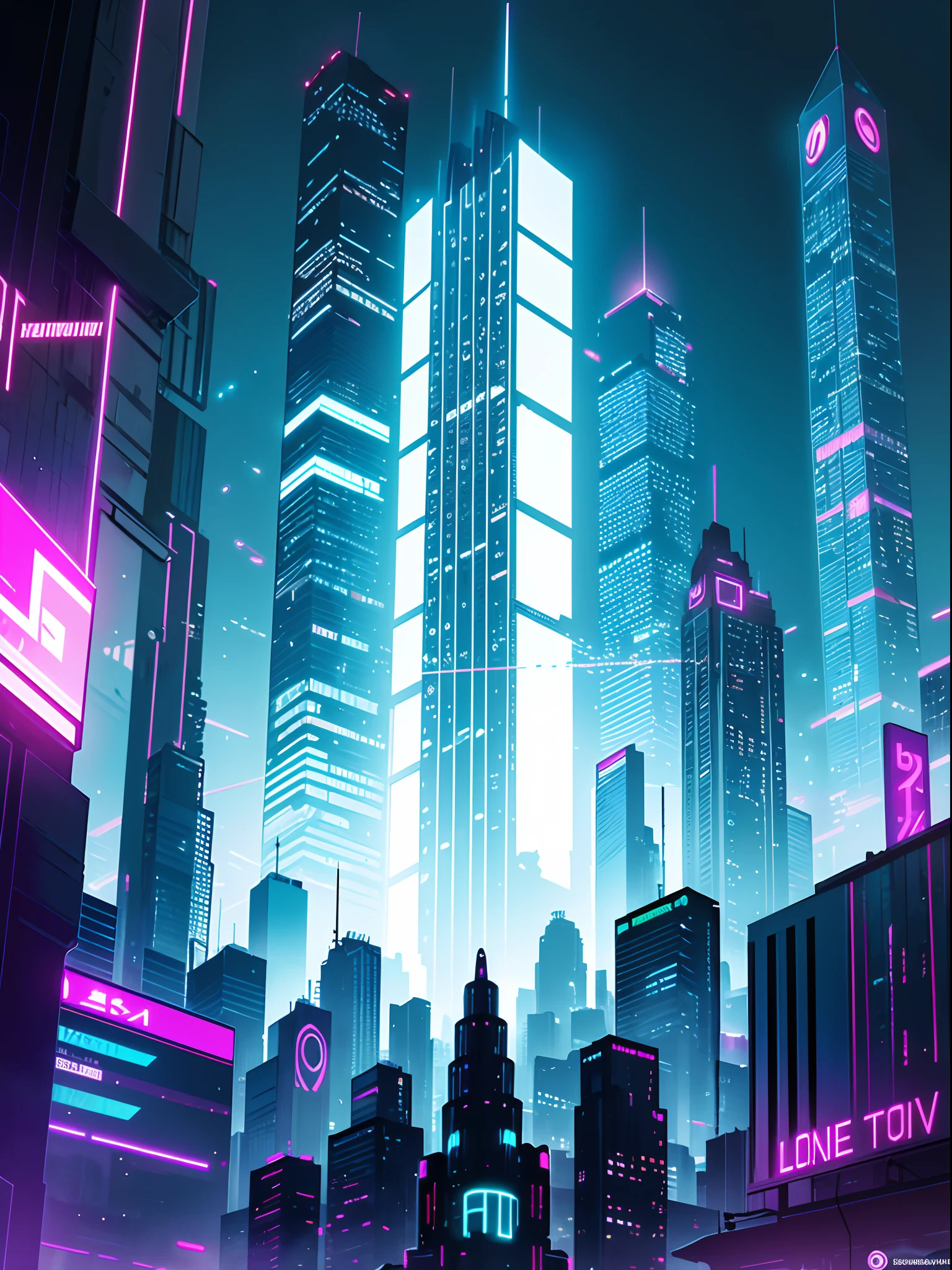 "In the neon-lit dystopian cityscape of Neonova, colossal skyscrapers pierce the smog-filled skies, but the most striking is the Chroma Tower, a towering monolith that shimmers with a kaleidoscope of colors, its surface a canvas for holographic advertisements. In this gritty metropolis, craft a story or scene where a lone hacker finds a hidden message in the tower's ever-changing neon display, setting off a chain of events that will shape the future of the city."
(side view, ruins, darkness, night, post apocalyptic), menacing phantom fighting with a ghost hunter