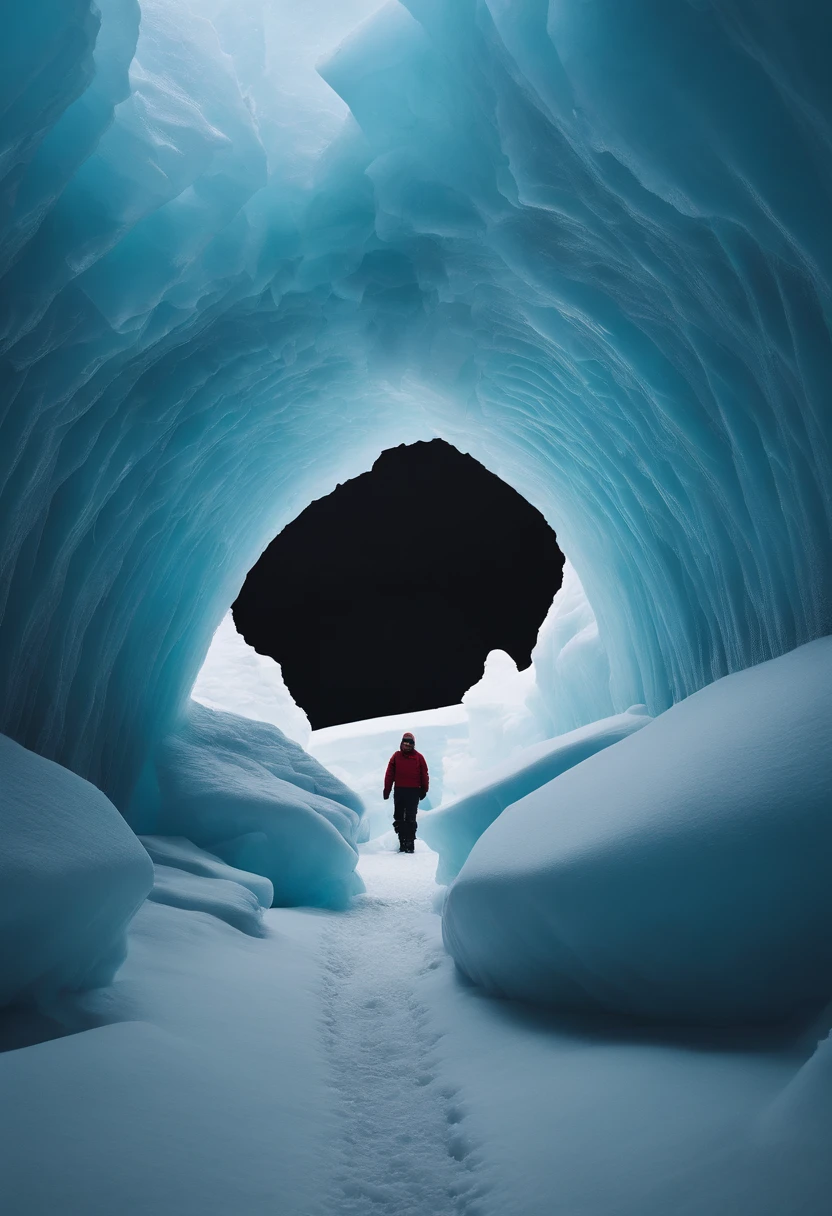 Antarctica paradise、a paradise、a paradise、a paradise、Huge ice wall、plants、tunnel、