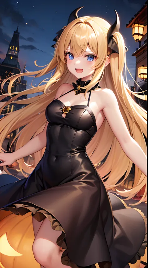hight resolution、hightquality、ultra-detailliert、8k wallpaper、1人の女性、adult-like、Beautiful fece、Shark costume、The teeth are shark fangs、Kamimei、Melancholy is in the air、Feelings of lovers、Be loved、familiarity、Gold and black dress、Gold and black background、a b...