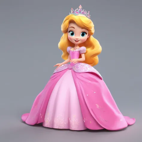 Princesa disney vestido rosa hot sale