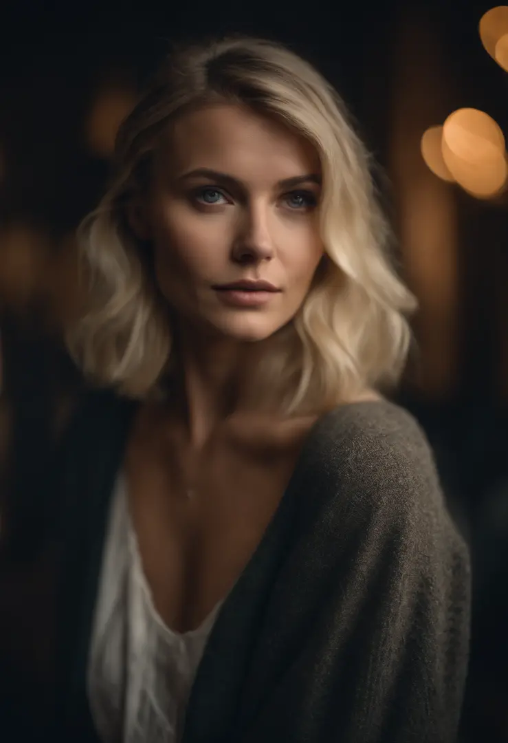 Portrait d'une femme blonde