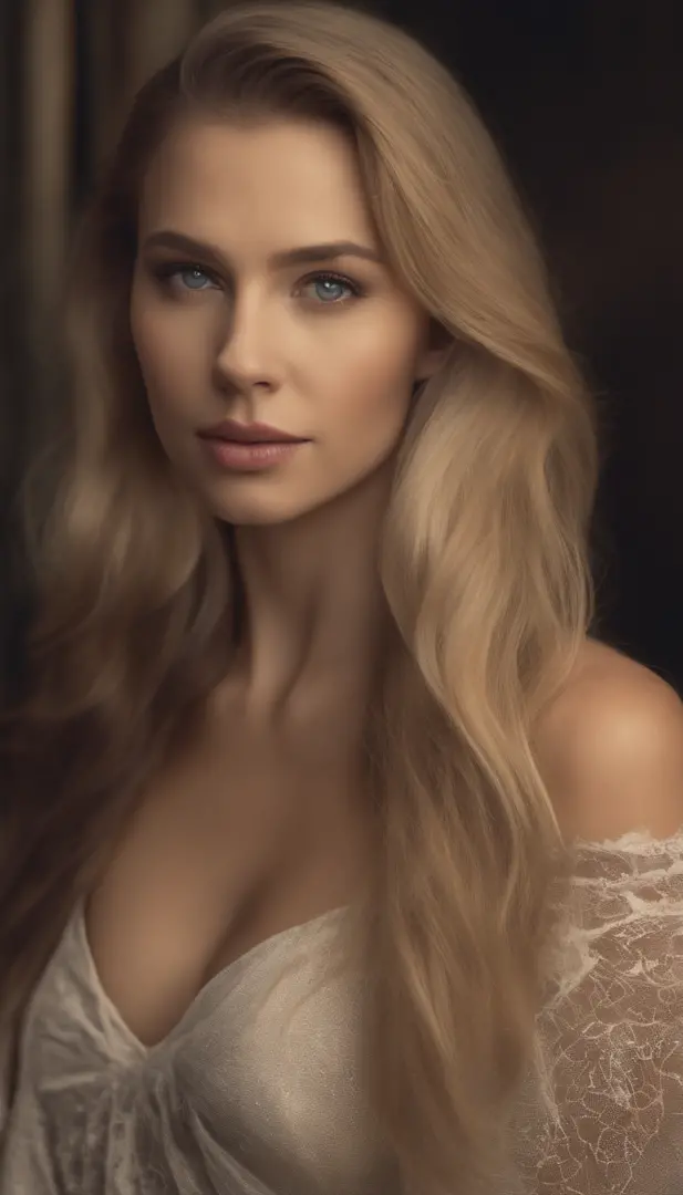 arafed woman fully , sexy girl with blue eyes, ultra realistic, meticulously detailed, portrait Scarlett johansson, blonde hair and large eyes, selfie of a young woman, bedroom eyes, violet myers, without makeup, natural makeup, looking directly at the cam...