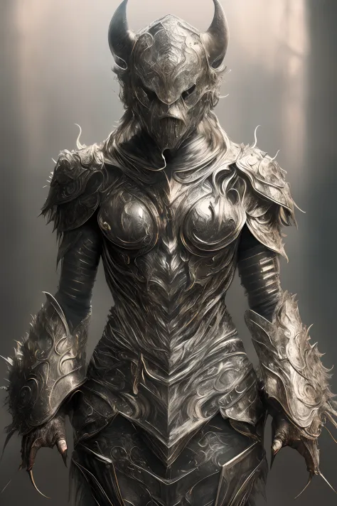 Black armor wrapped，shelmet，White cape，Older women，modern day{{{Small  breasts}}}, strong rimlight, intense shading, Girl, Solo - SeaArt AI