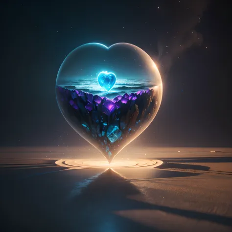 heart with a ocean inside, fantasy art, cinema 4d, matte painting, polished, colorful, intricate, eldritch, ethereal, vibrant, surrealism, surrealism, vray, nvdia ray tracing, cryengine, magical, 4k, 8k, masterpiece, crystal,