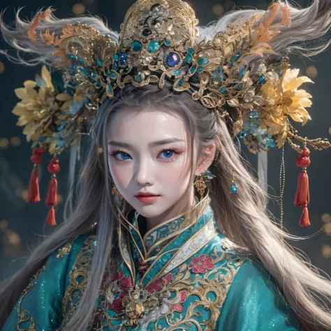 (Extremely detailed Cg Unity 8K wallpaper,Masterpiece, Best quality, Ultra-detailed)He plays Huang Yaoshi in the movie，His perfo...