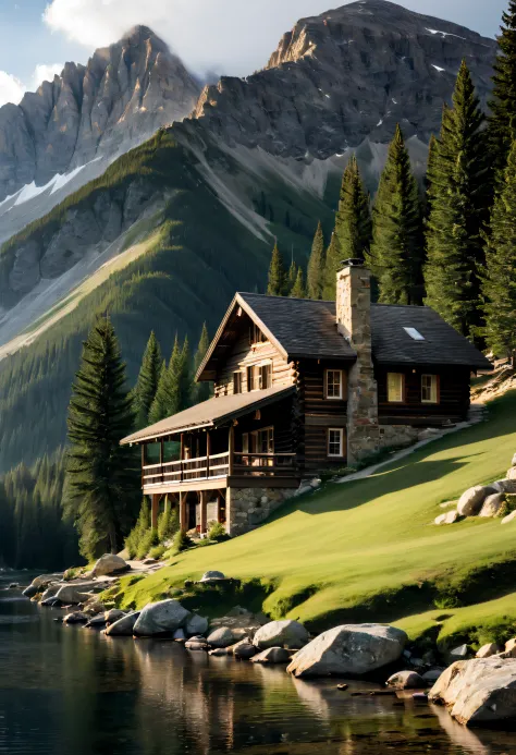 a mountain cabin