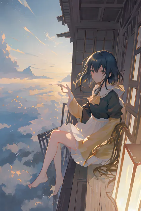 Create exquisite illustrations reminiscent of Makoto Shinkai's style, It has ultra-fine details and top-notch quality. Draw the ...