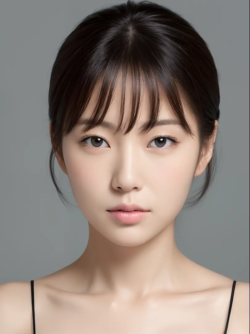 Japan Woman, (((face variations))), white backgrounid,