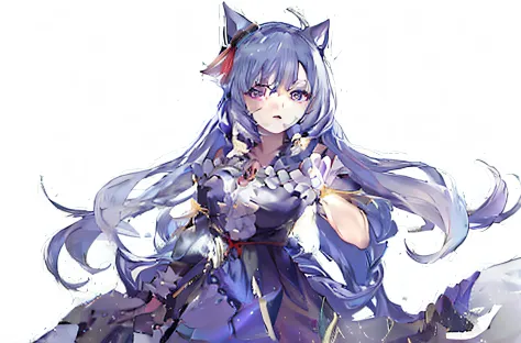 Anime characters with long hair and purple dress holding swords, Ayaka Genshin impact, Keqing from Genshin Impact, Genshin impact's character, ayaka game genshin impact, zhongli from genshin impact, Genshin, onmyoji portrait, Genshin Impact, Genshin Impact...