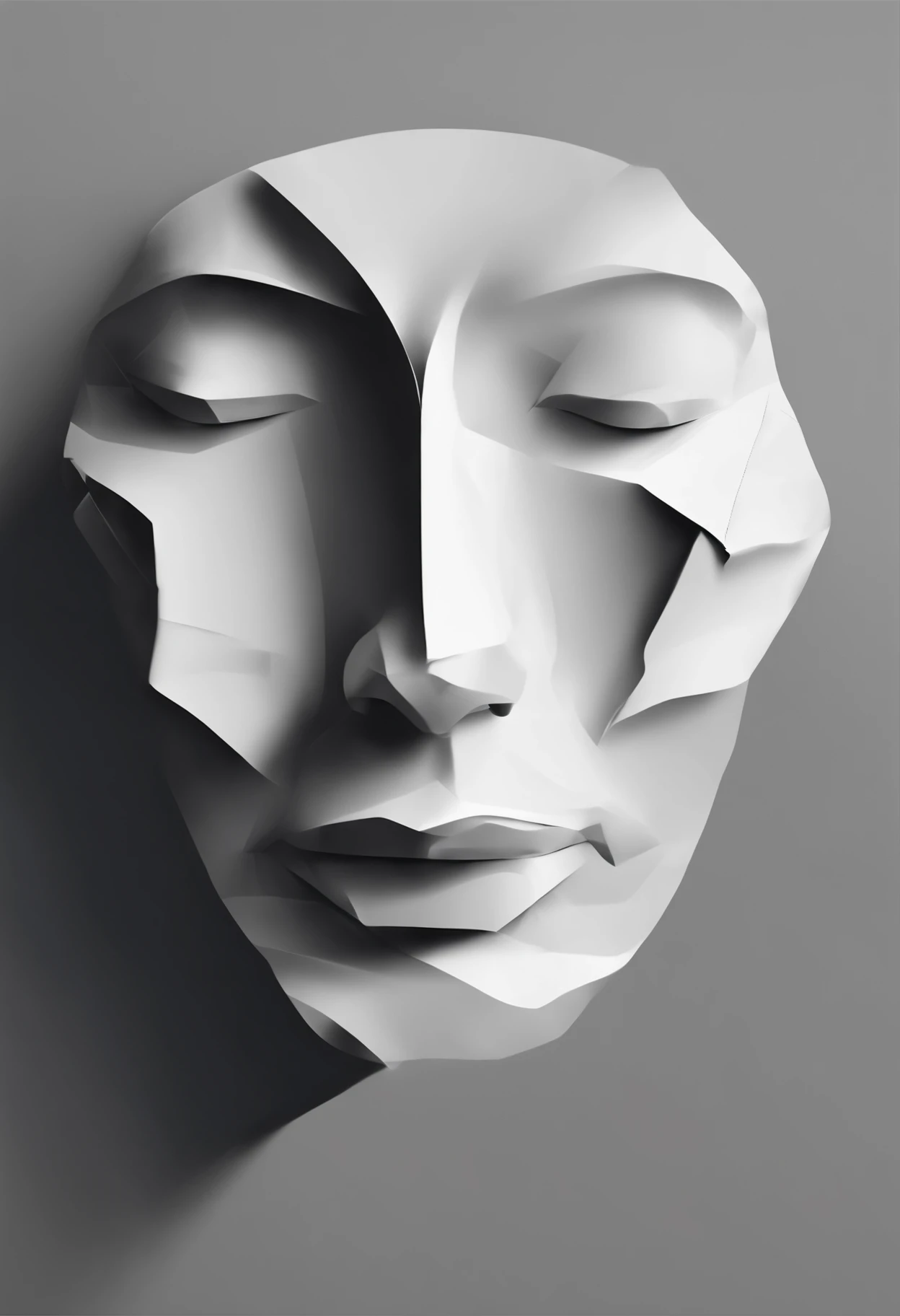 A woman with a paper headpiece made of paper - SeaArt AI