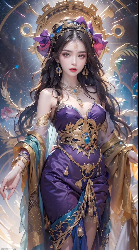 1 zodiac goddess from the future, wearing a thin silk dress, the goddess of the palace is beautiful, the goddess of the zodiac i...