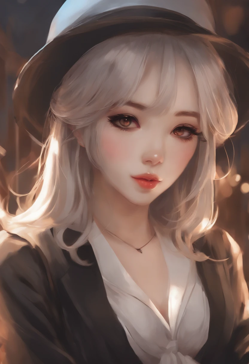 Put a cigarette in your mouth、Anime Girls, clean detailed anime style, detailed anime art, anime vibes, detailed manga style, portrait a woman like reol, anime style illustration, detailed portrait of an anime girl, manga art style, high quality colored sketch, artwork in the style of guweiz, digital anime illustration, Detailed Digital Anime Art