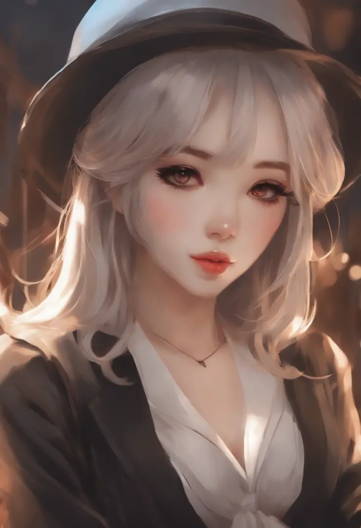 Put a cigarette in your mouth、Anime Girls, clean detailed anime style, detailed anime art, anime vibes, detailed manga style, portrait a woman like reol, anime style illustration, detailed portrait of an anime girl, manga art style, high quality colored sk...