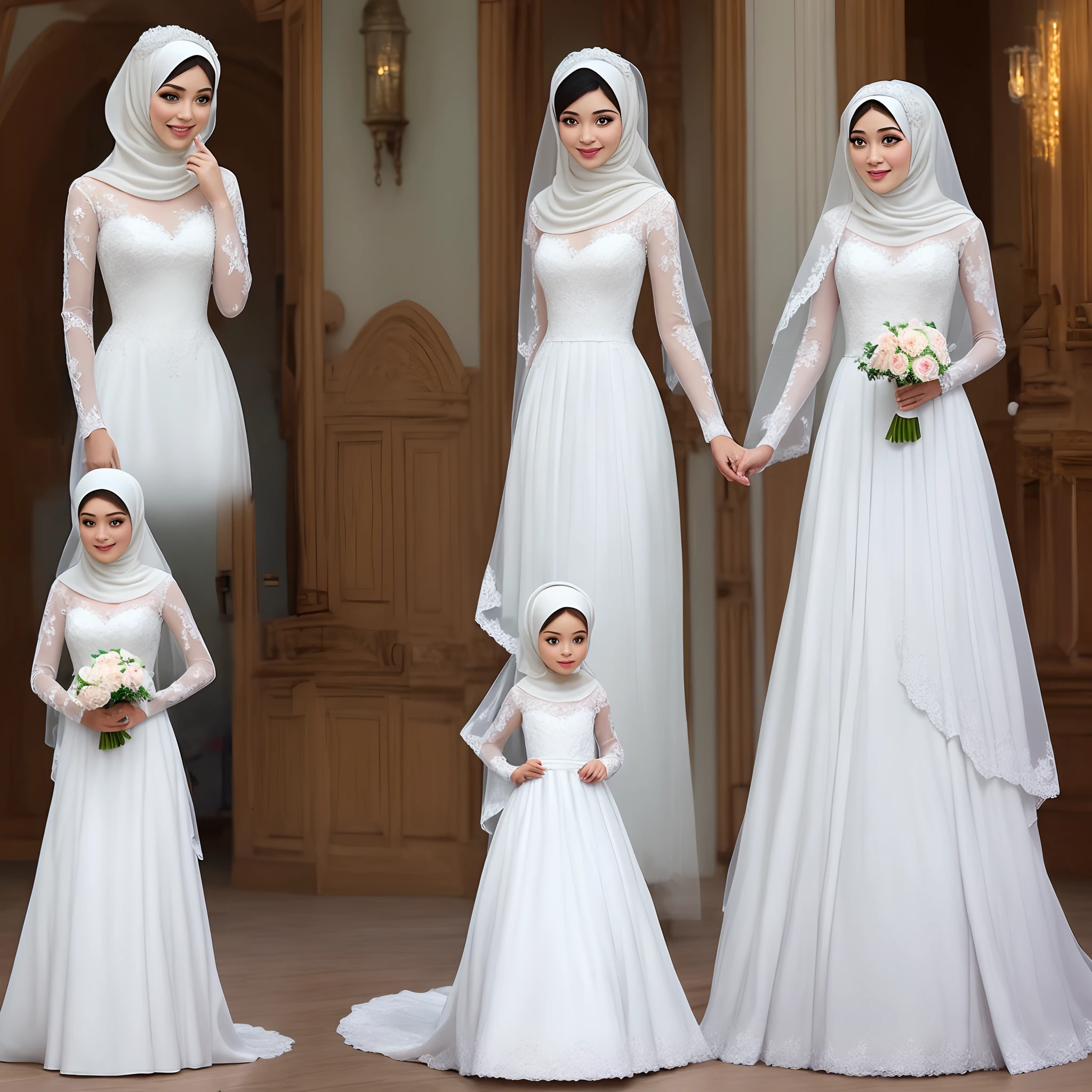 Robe blanche online hijab