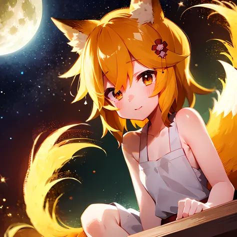 Ultra-detailed, (detailed light:1.05), Detailed background, Detailed Face, A detailed eye, sen, animal ears, Fox ears, Fox Girl,...