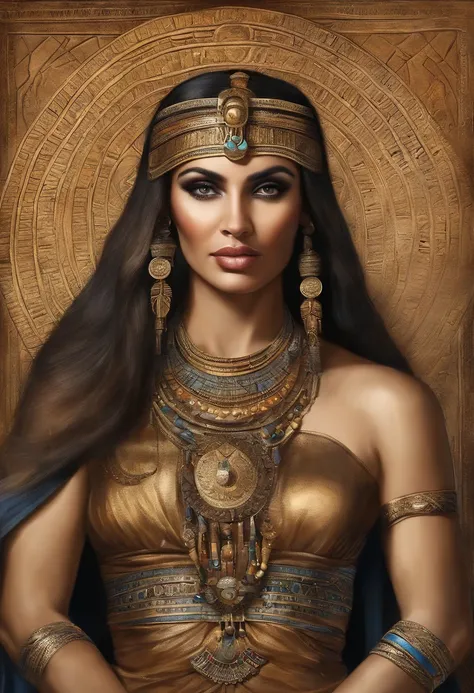 Cleopatra in her craft and her long light brown hair , 35 years of ...