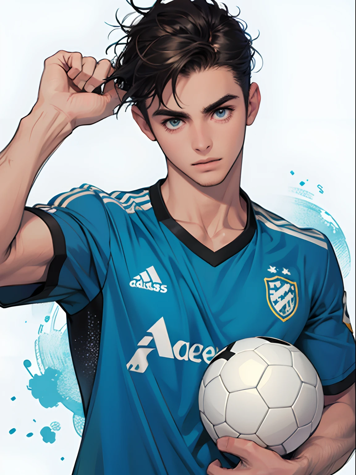 Homem Soccer Player adolescente