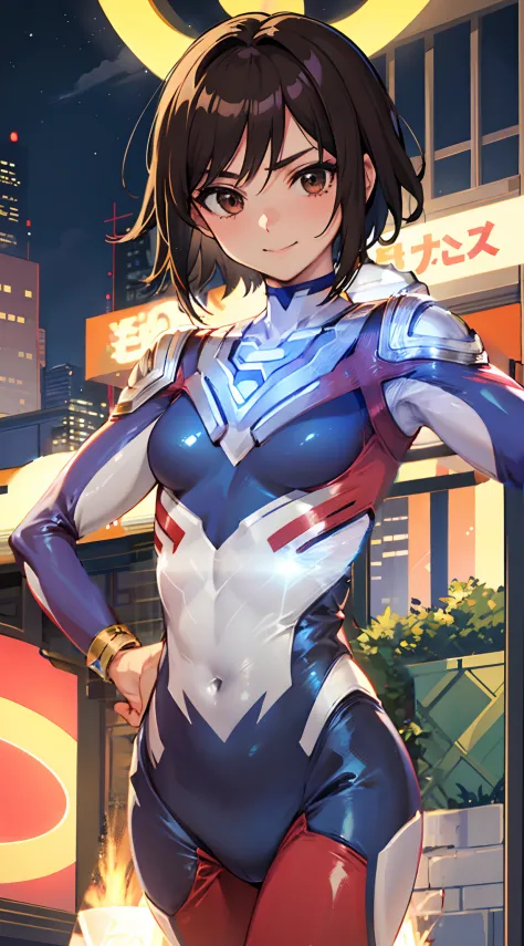 Red and Blue Ultraman Bodysuit