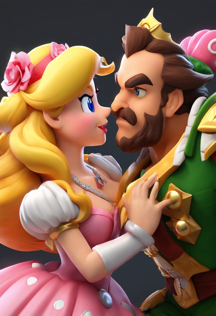 A close up of a figurine of a princess and a prince - SeaArt AI