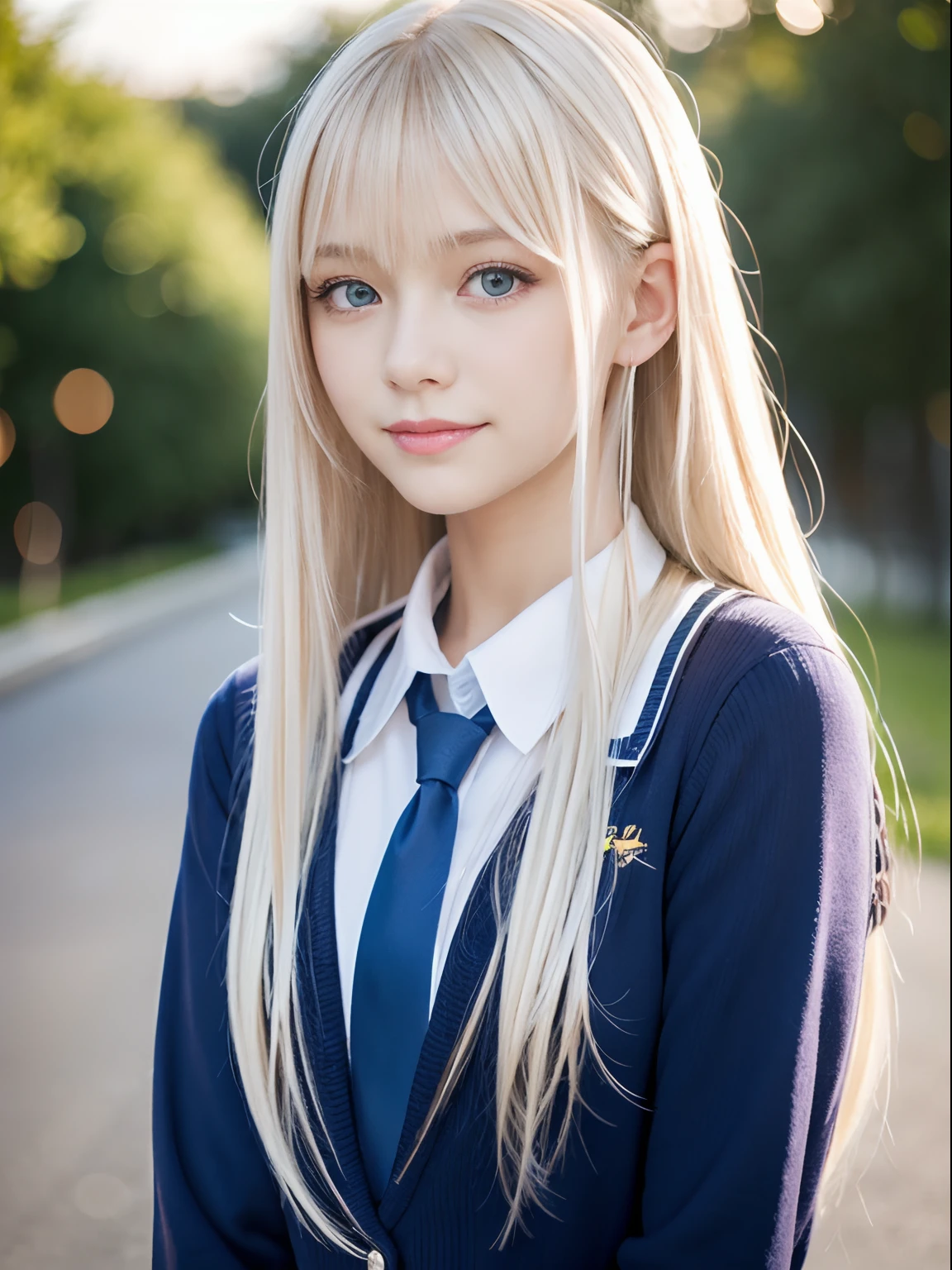 Portlate Cute Swedish Girl School Uniformright Expression Young Shiny pin-on-never-grow-up