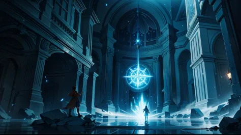 Academy of magic in a fantasy world, cinematic lighting volumetric lighting