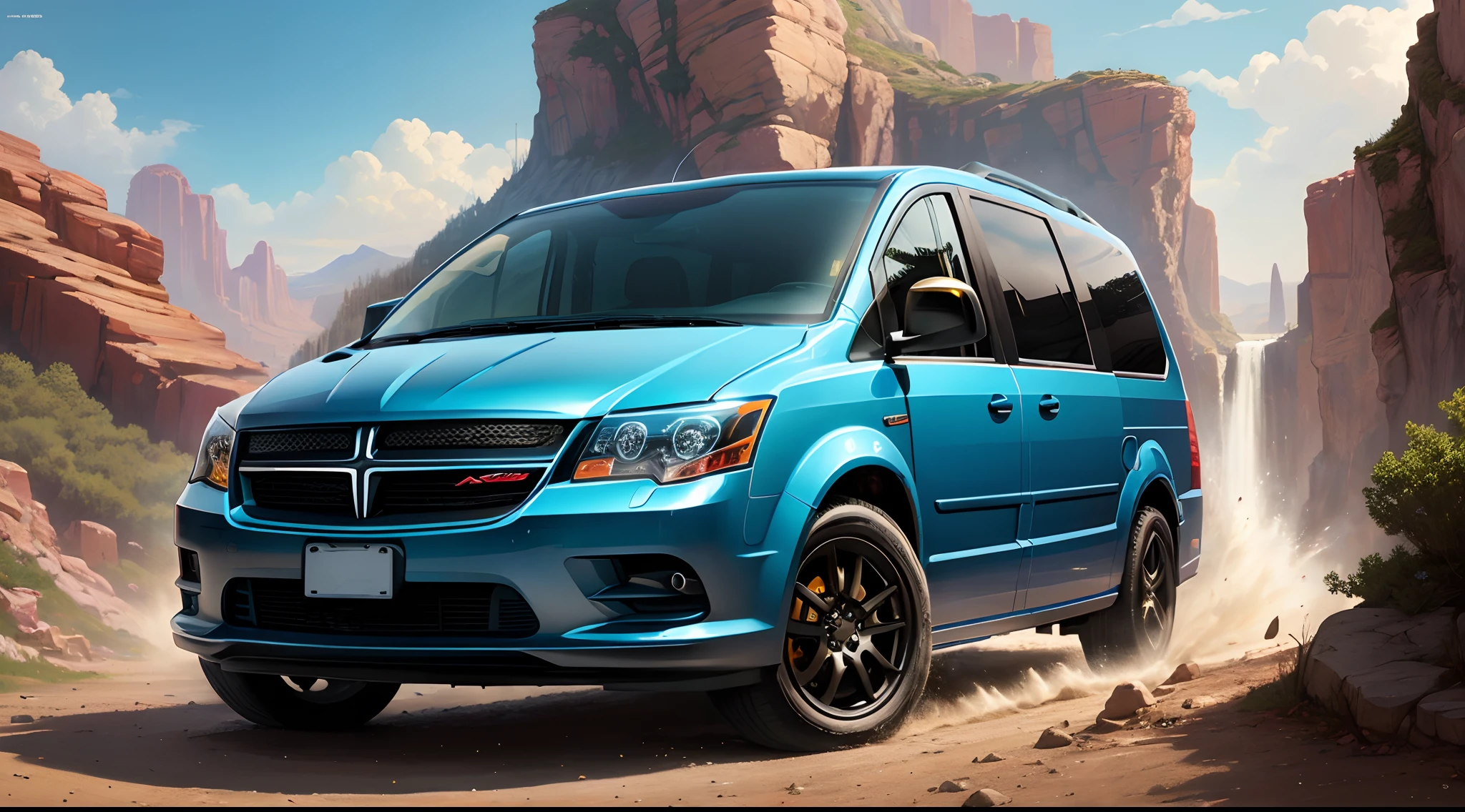 Autobot whise alt mode is a 2007 Dodge Grand Caravan - SeaArt AI