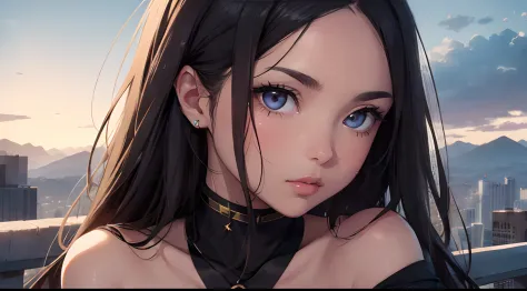 ((masterpiece , best quality)), sks woman, expressive eyes, Olivia Rodrigo, ((anime)), Serenity, Anime art , Luminism, Focus on Woman, chaotic, High Creative, Dynamic, informative, High detailing, cinematic light, detailed face, ((detailed eyes)), beautifu...