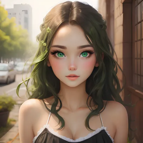 Green-eyed girl