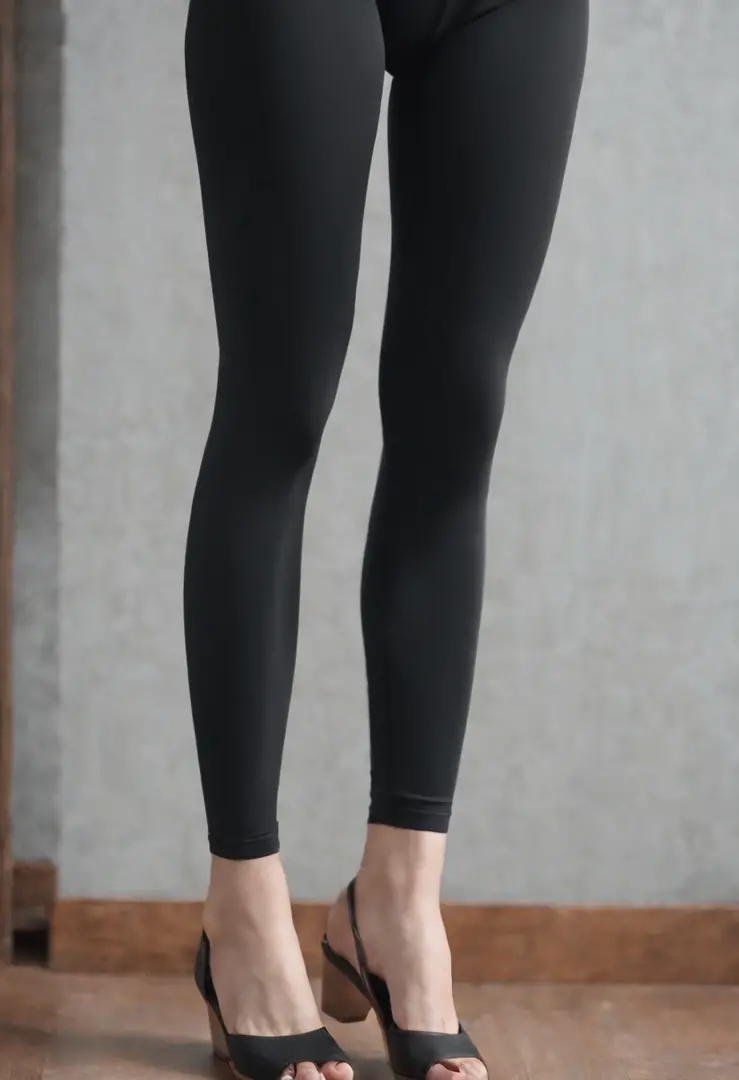 Black skinny leggings，Thin leg，Long legs，Perfect curves